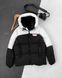 Чоловіча зимова куртка Водонепроникна плащівка колір BlackWhite розмір S Men-J4-BlackWhite-S фото