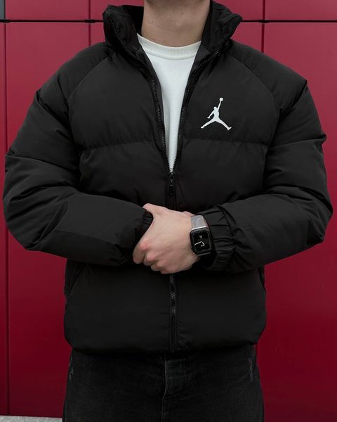 Мужской пуховик Jordan цвет Черный размер S, J02 Men-J02 фото