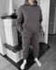 Мужской спортивный костюм на флисе (Худи + Брюки) цвет Сірий размер S SS1-Grey-S фото