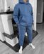 Чоловічий спортивний костюм на флісі (Худі + Штани) колір Синій розмір S SS1-Blue-S фото