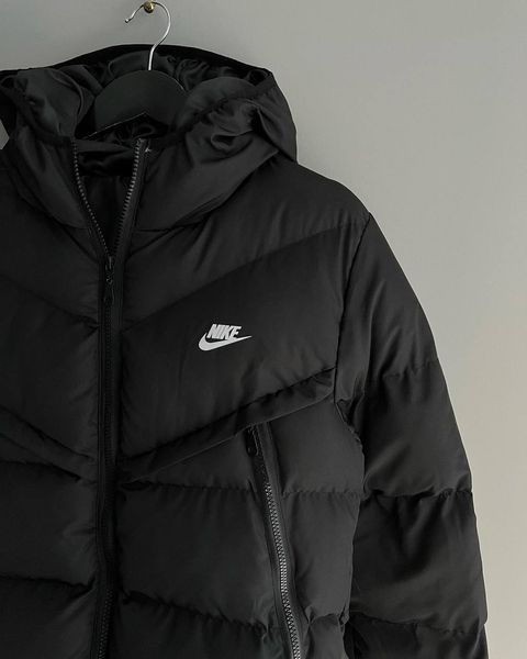 Чоловічий пуховик Nike колір Чорний розмір S, J03 Men-J03 фото