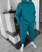 Чоловічий спортивний костюм на флісі (Худі + Штани) колір Лазуровий розмір S SS1-Azure-S фото