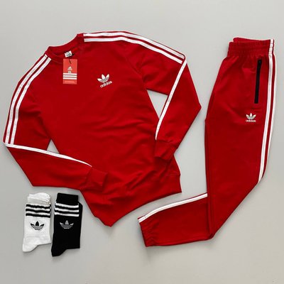 Спортивний костюм Adidas модель унісекс колір Червоний розмір XS, SS0014 Men-SS0014 фото