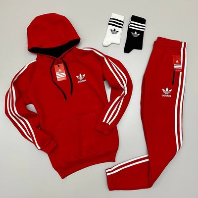 Спортивный костюм Adidas модель унисекс цвет Красный размер XS, SS0013 Men-SS0013 фото