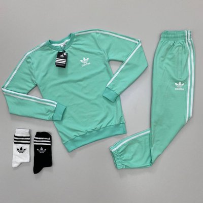 Спортивный костюм Adidas модель унисекс цвет Бирюзовый размер XS, SS0014 Men-SS0014 фото